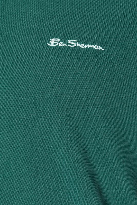 Ben Sherman Big & Tall Teal Signature Pique Polo Shirt | BadRhino 3