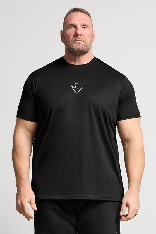 Men's  IronRhino Big & Tall Black Performance T-Shirt