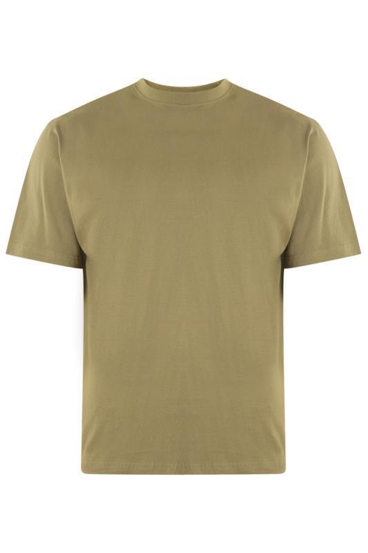 KAM Olive Green Plain T-Shirt | BadRhino 2