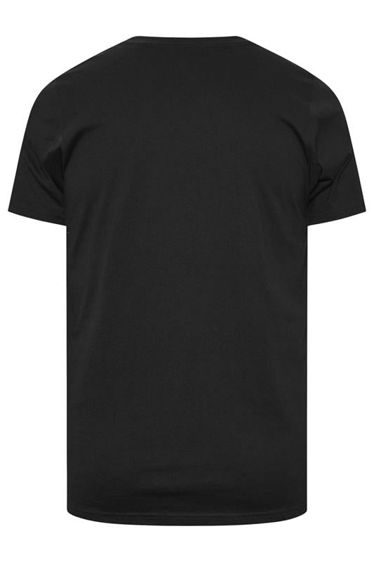 BadRhino Big & Tall Black Script Graphic Print T-Shirt | BadRhino 6