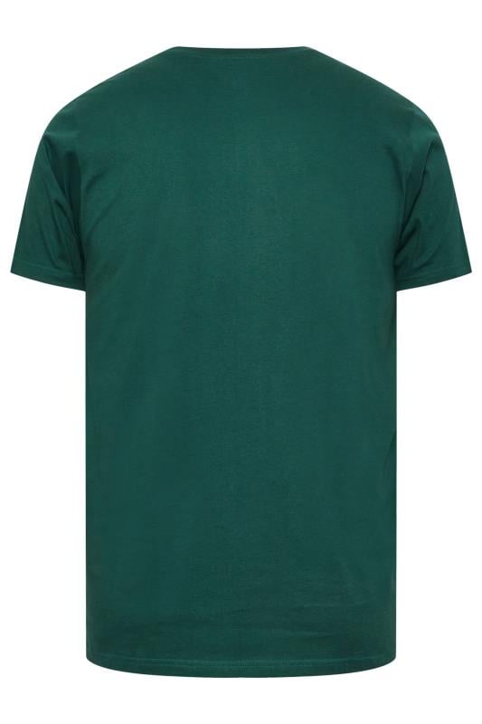 BadRhino Big & Tall Dark Green 'Vintage Motors' Graphic Print T-Shirt | BadRhino 5