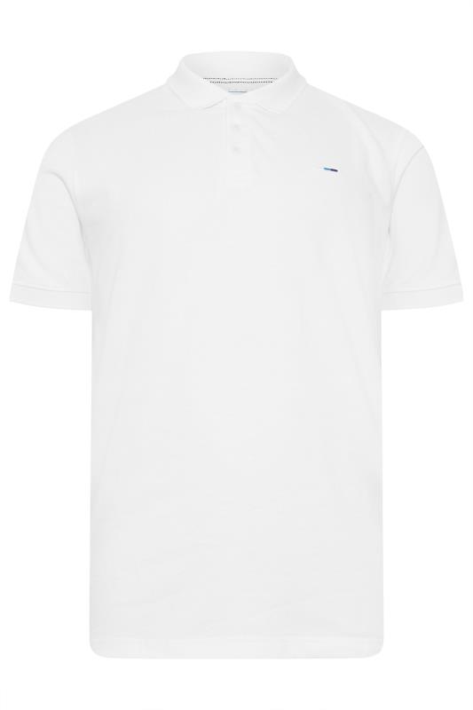 BadRhino Big & Tall White Extra Long Core Polo Shirt | BadRhino 2