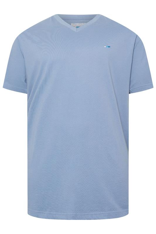 BadRhino Big & Tall Navy Blue 5 Pack V-Neck T-Shirts | BadRhino 2