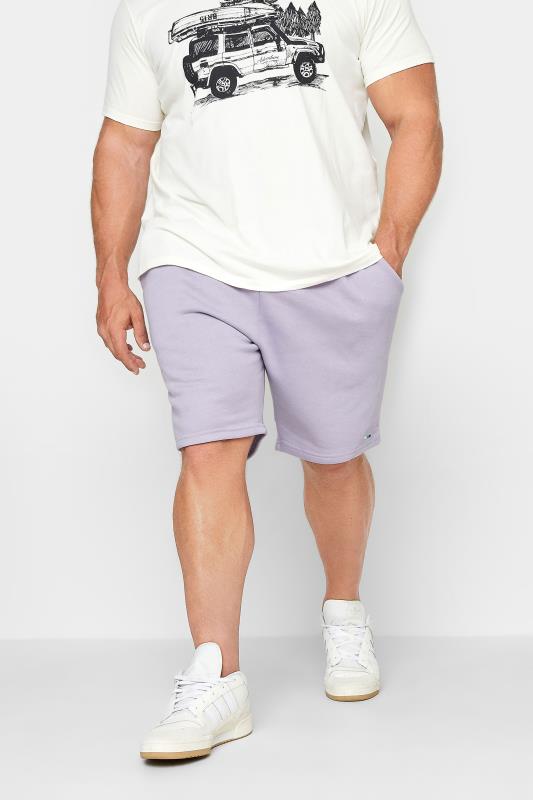 Men's  BadRhino Big & Tall Lilac Purple Jogger Shorts