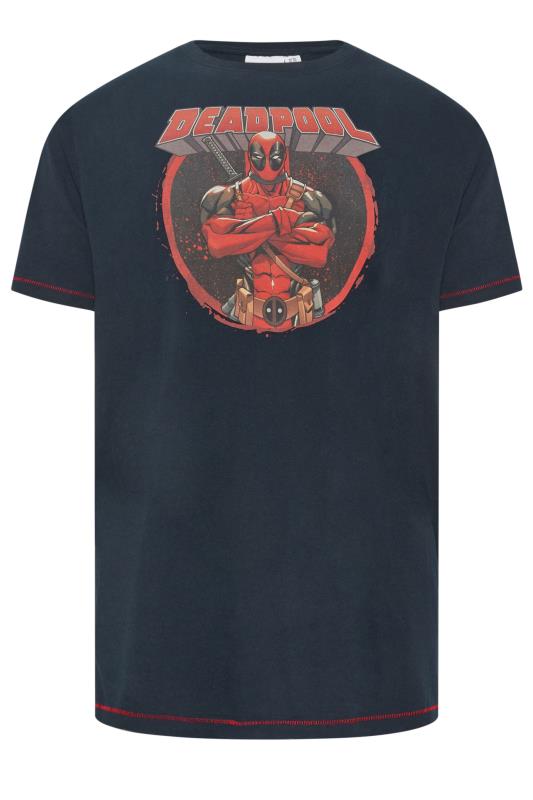 D555 Big & Tall Blue Deadpool T-Shirt | BadRhino 3