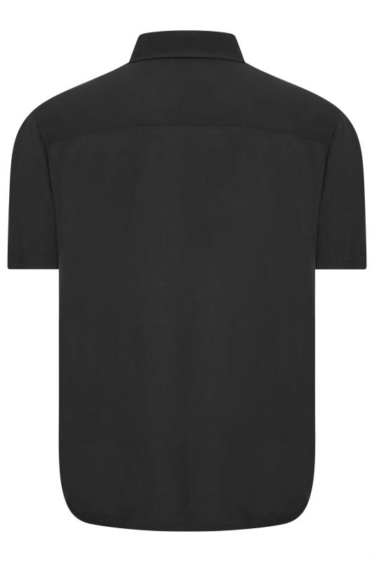 JACK & JONES Big & Tall Black Resort Short Sleeve Shirt | BadRhino 3
