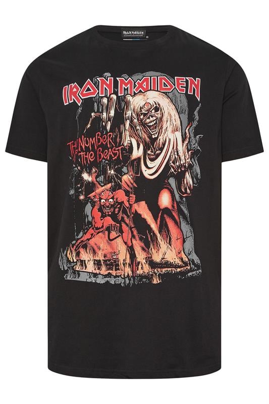 Men's  BadRhino Big & Tall Black & Blue Iron Maiden Graphic T-Shirt