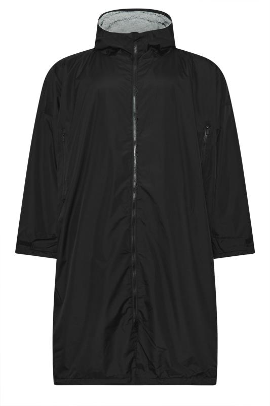 D555 Big & Tall Black Sherpa Lined Waterproof Changing Robe | BadRhino 3