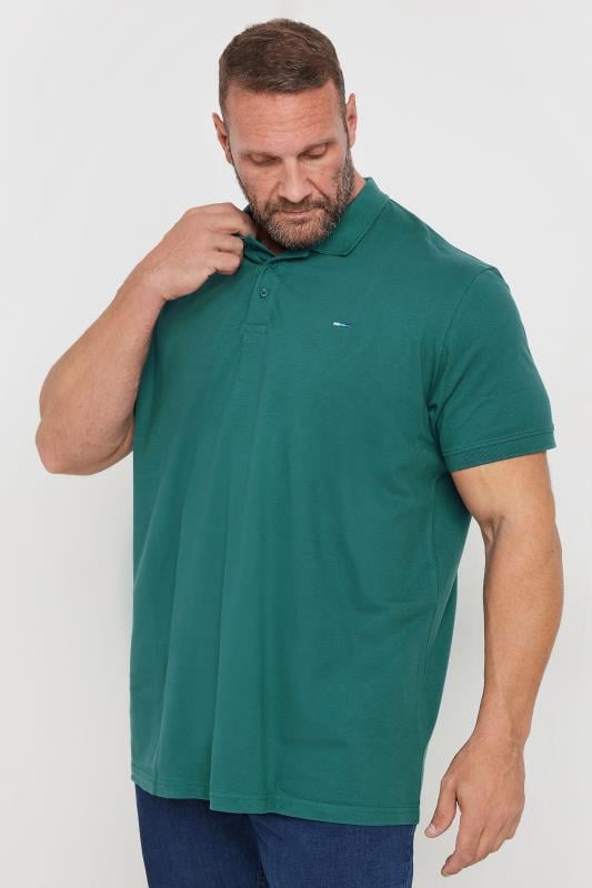 BadRhino Big & Tall Teal Green Extra Long Core Polo Shirt | BadRhino 1