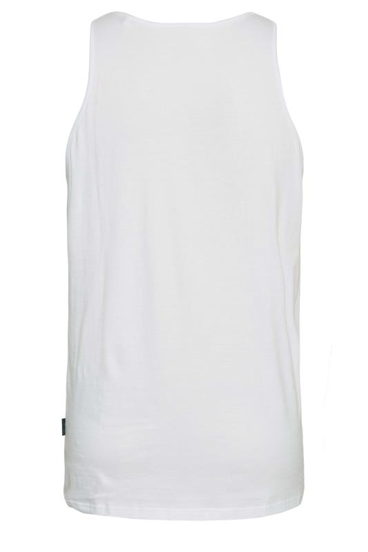 BadRhino Big & Tall White 5 Pack Vest Tops | BadRhino 6