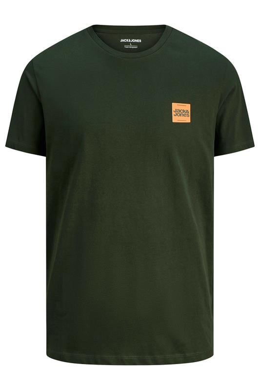 Men's  JACK & JONES Big & Tall Duffel Bag Green Logo T-Shirt