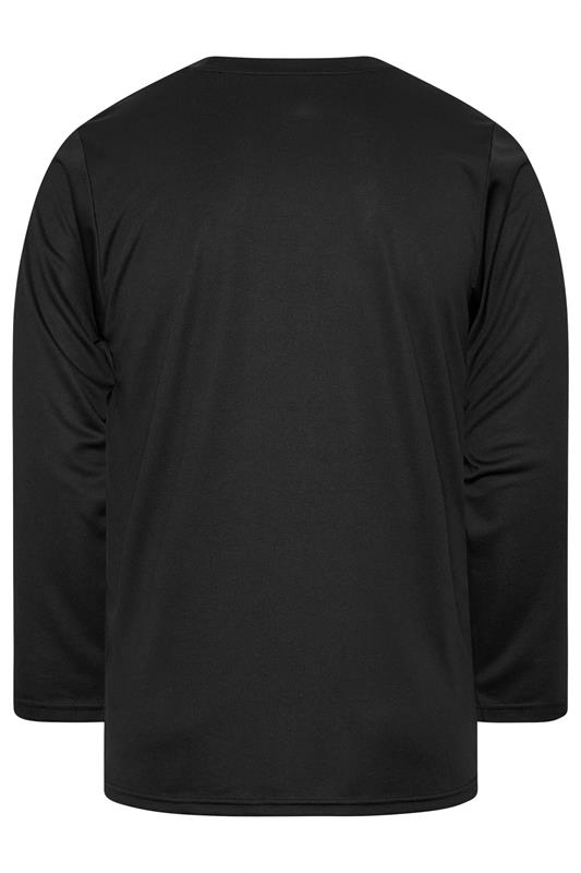 IronRhino Big & Tall Black Branded Performance Long Sleeve T-Shirt | BadRhino 6