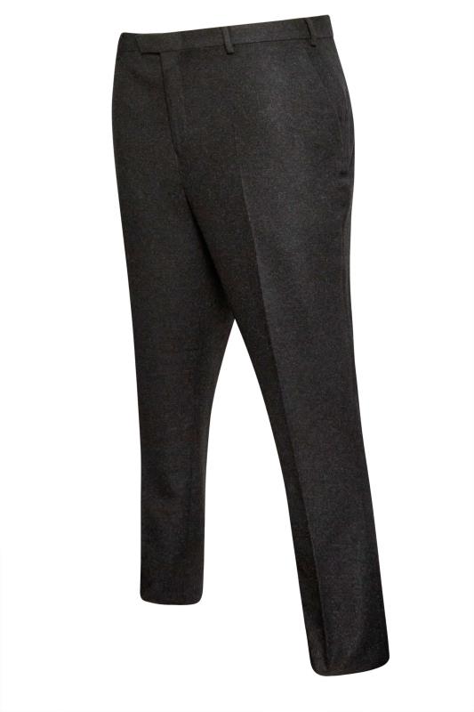 BadRhino Big & Tall Grey Tweed Suit Trousers | BadRhino 6