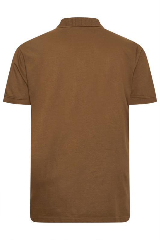 BadRhino Big & Tall Brown Core Polo Shirt | BadRhino 5