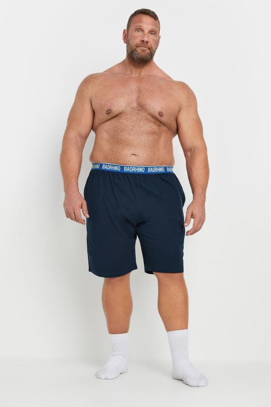 BadRhino 2 PACK Navy Blue Lounge Shorts | BadRhino 3