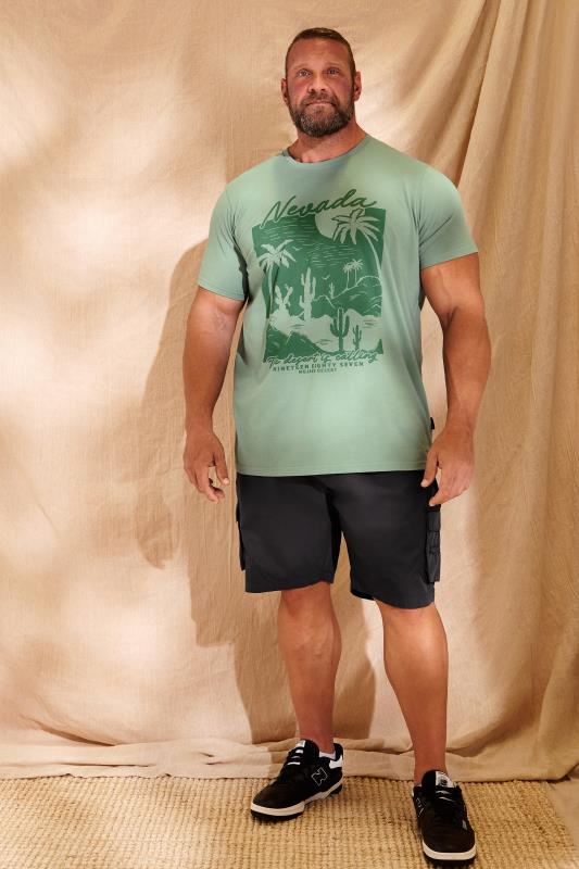 BadRhino Big & Tall Green 'Nevada' T-Shirt | BadRhino 1