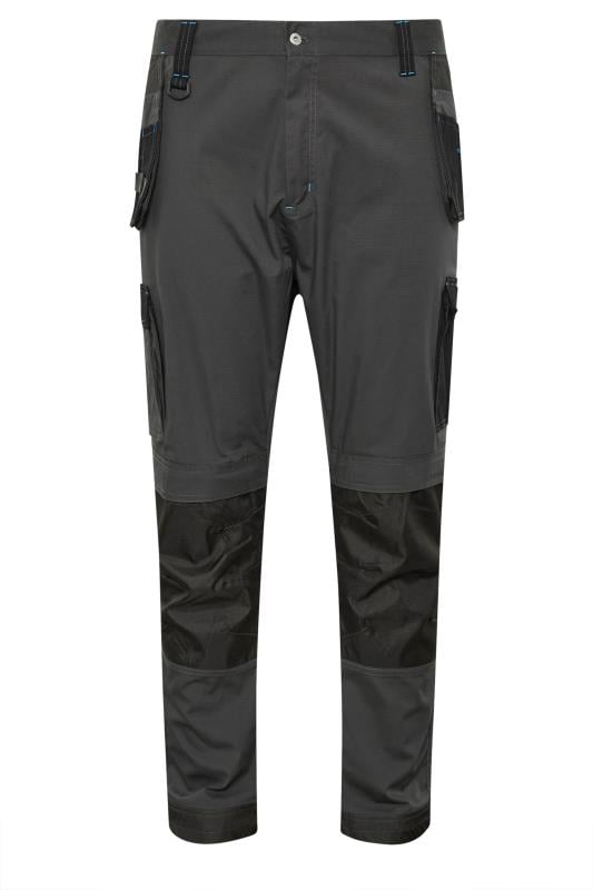 BadRhino Big & Tall Black Workwear Cargo Trousers | BadRhino 6