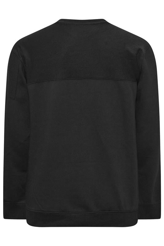 FIRETRAP Big & Tall Navy Blue Olsen Sweatshirt | BadRhino 2