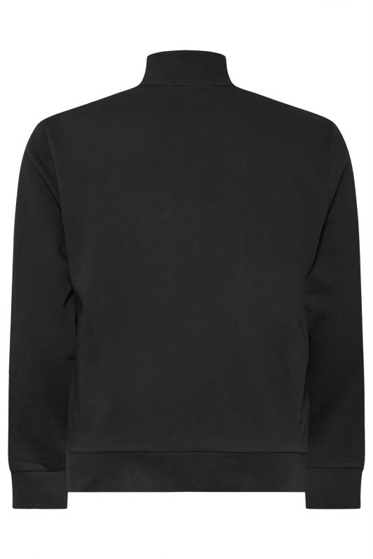 LYLE & SCOTT Big & Tall Black Loopback Quarter Zip Sweatshirt | BadRhino 4