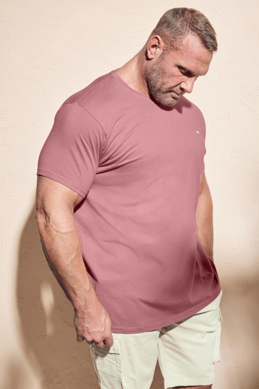 BadRhino Big & Tall Rose Pink Core T-Shirt | BadRhino 1