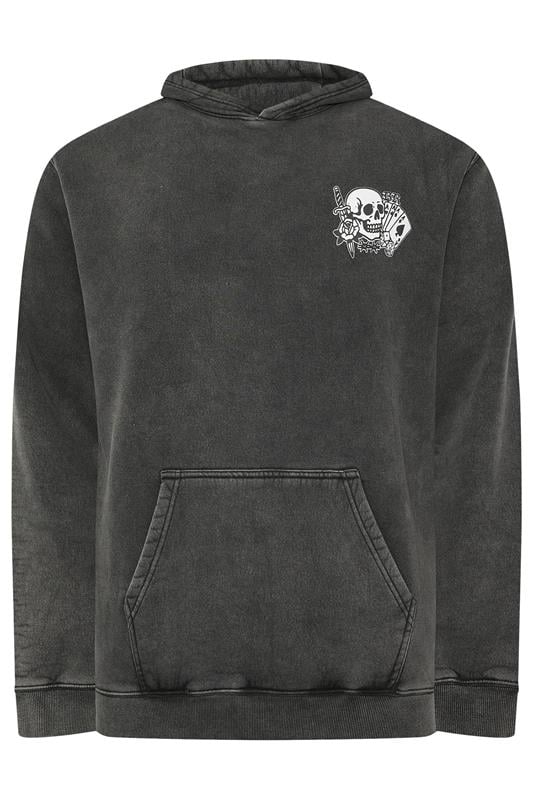 Men's  BadRhino Big & Tall Black Sun Bleached Tattoo Graphic Hoodie