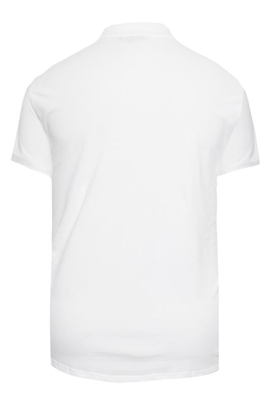 LYLE & SCOTT White Logo Polo Shirt | BadRhino 4