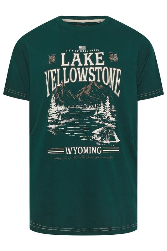 KAM Big & Tall Green Lake Yellowstone Graphic T-Shirt | BadRhino 1