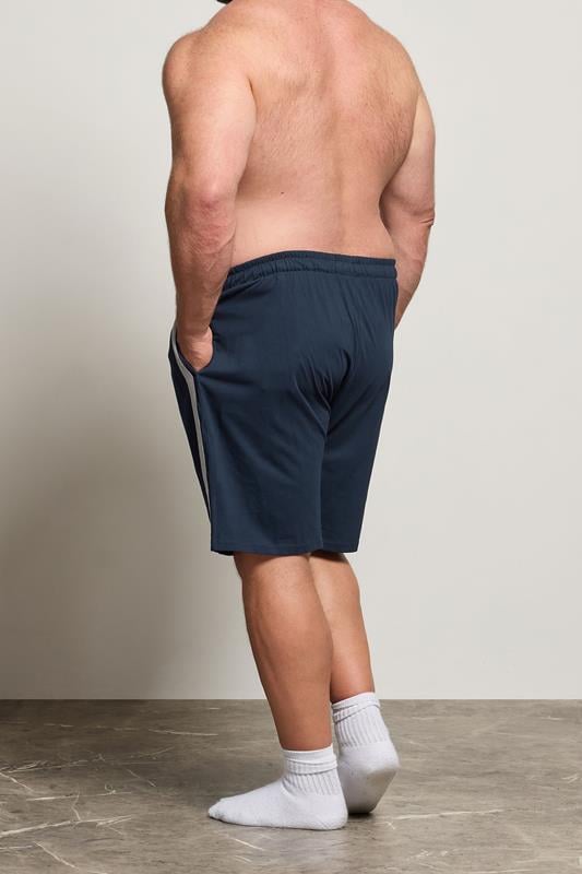 BadRhino Big & Tall Navy Blue Lightweight Lounge Shorts | BadRhino 3