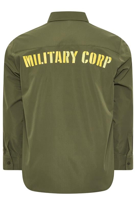 BadRhino Big & Tall Khaki Green Military Ripstop Shirt | BadRhino 6