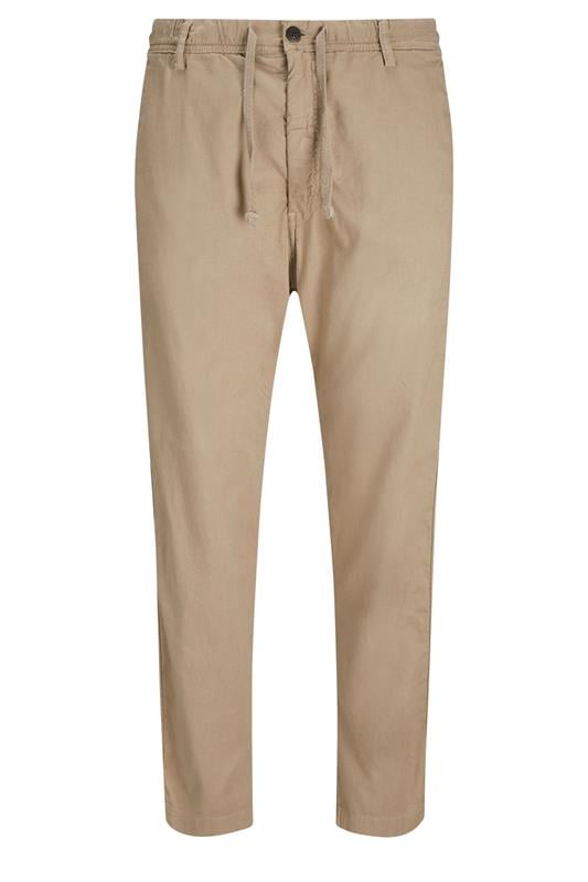 JACK & JONES Big & Tall Crockery Brown Relaxed Trouser | BadRhino 2