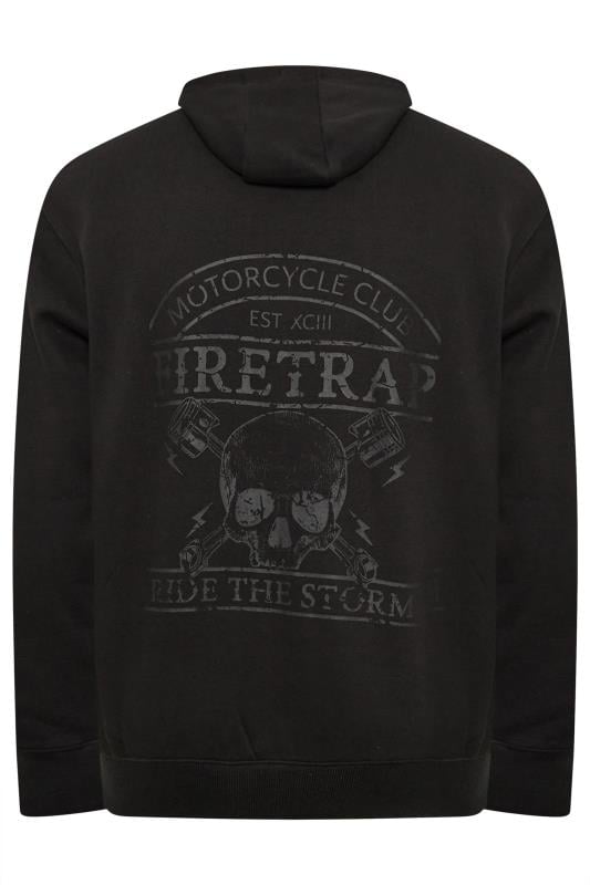 FIRETRAP Big & Tall Stormy Black Hoodie | BadRhino 5