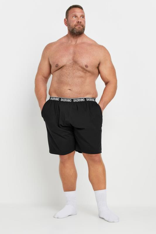 BadRhino 2 PACK Black Lounge Shorts | BadRhino 3