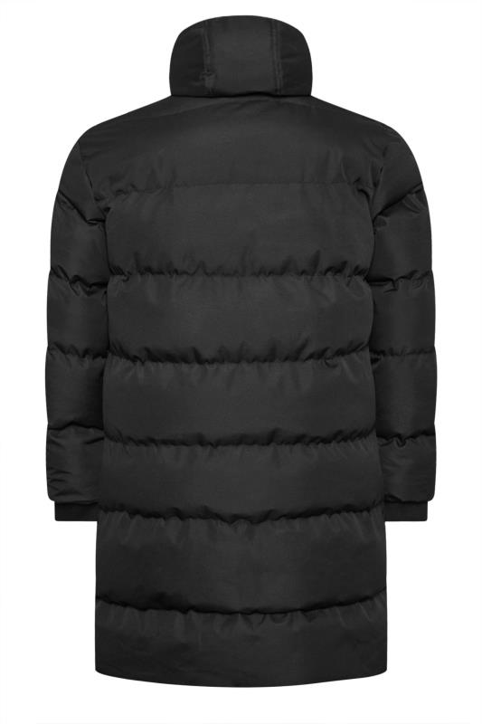 BadRhino Big & Tall Black Longline Puffer Jacket | BadRhino 6