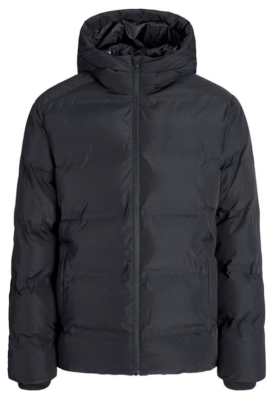 JACK & JONES Big & Tall Black Puffer Jacket | BadRhino 1