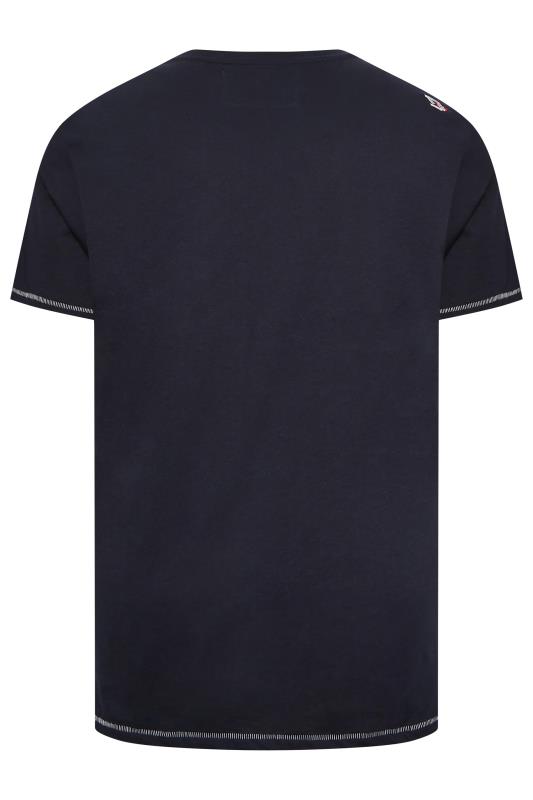 D555 Big & Tall Navy Blue Brooklyn Camo T-Shirt | BadRhino 4