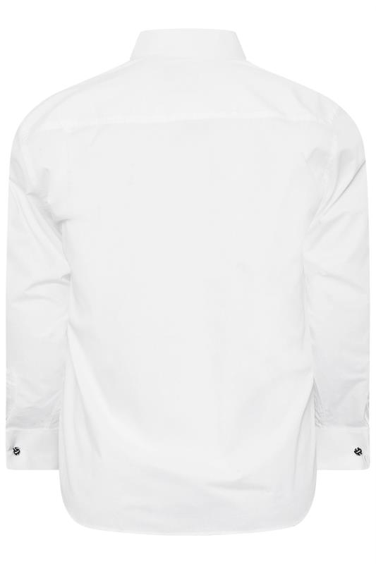 BadRhino Big & Tall White Wing Collar Formal Shirt | BadRhino 2