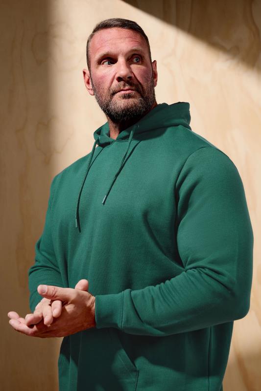 Men's  BadRhino Big & Tall Dark Green Premium Hoodie