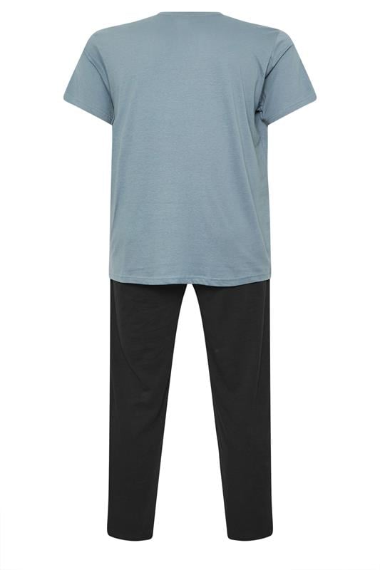 BadRhino Big & Tall Petrol Blue Lounge Trouser & T-Shirt Set | BadRhino 6
