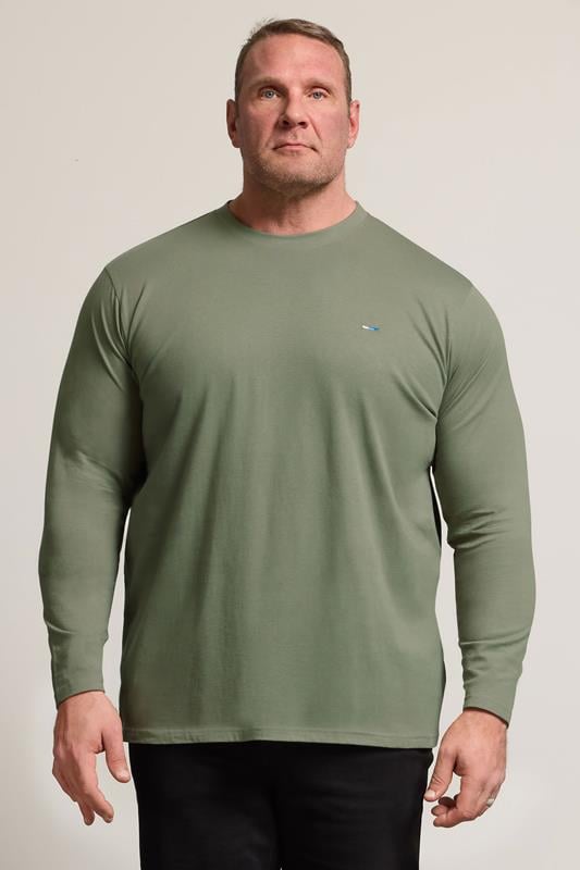 Men's  BadRhino Big & Tall Sage Green Core Long Sleeve T-Shirt