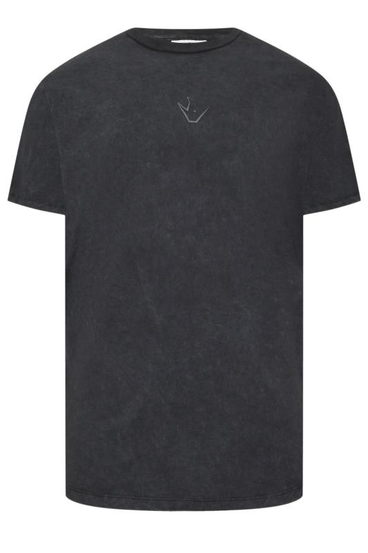 IronRhino Big & Tall Black Acid Wash T-Shirt | BadRhino 5