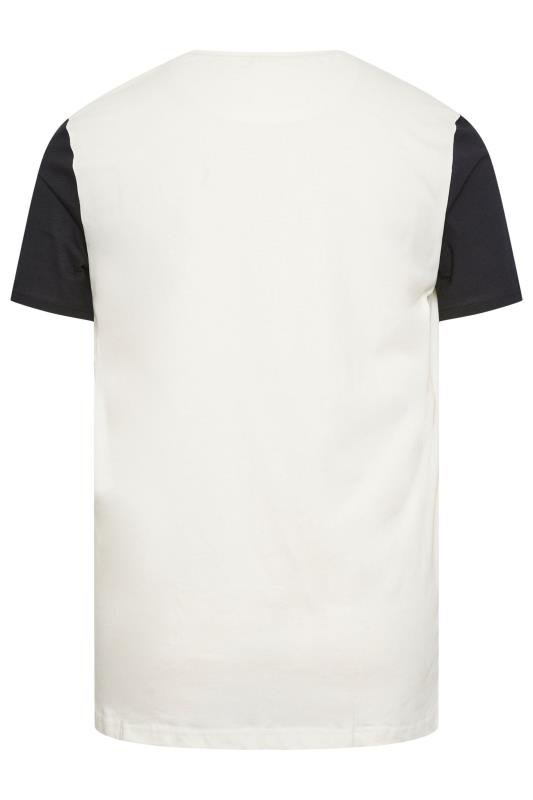 STUDIO A Big & Tall White Short Sleeve Cut & Sew T-Shirt | BadRhino 3