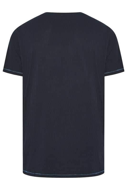 D555 Big & Tall Navy Blue Gas Monkey Graphic Print T-Shirt | BadRhino 4