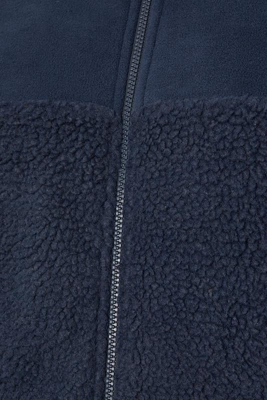 BadRhino Big & Tall Navy Blue Borg Fleece Jacket | BadRhino 3