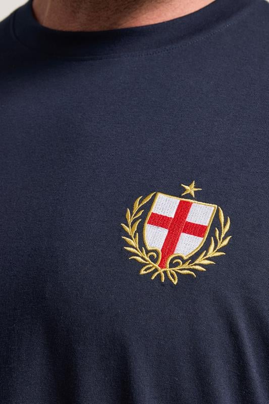 BadRhino Big & Tall Navy Blue England Crest T-Shirt | BadRhino 4