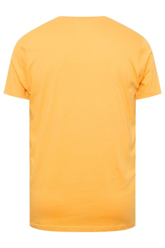 BadRhino Big & Tall Yellow Bicycle Print T-shirt | BadRhino 4