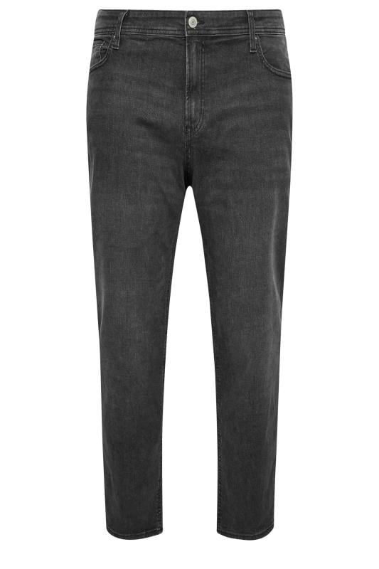 JACK & JONES Big & Tall Black Denim 'Mike' Jeans | BadRhino 4