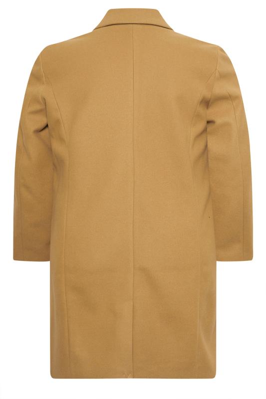 BadRhino Big & Tall Camel Brown Formal Overcoat | BadRhino 5