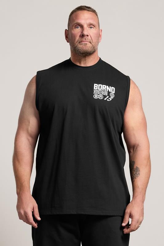 BDRNO Big & Tall Black Printed Vest | BadRhino 2