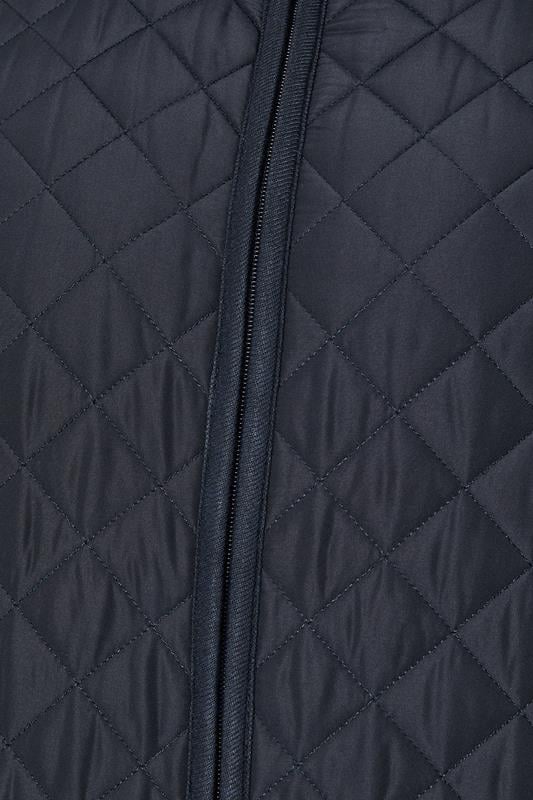 BadRhino Big & Tall Navy Blue Diamond Quilted Jacket 7