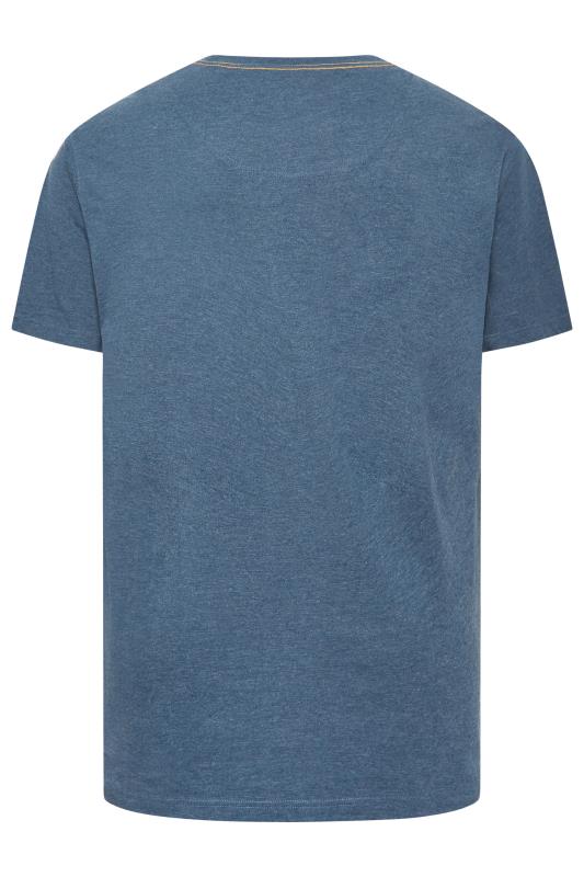 ED BAXTER Big & Tall Blue 'West Coast' Car Print T-Shirt | BadRhino 4